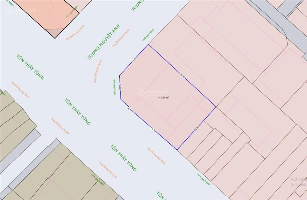 Góc 2 mặt tiền sương nguyệt ánhtôn thất tùng, bến thành, q.1t 16.5x26m cn 416m2 nhà 4 tầng 250 tỷ