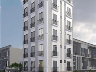 (cực an toàn). tòa chdv pccc đạt chuẩn tại quan nhân, 78m2*8t, mt 8m, lô góc, 22 phòng, lãi ~8%/năm