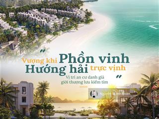 Quỹ 3 căn ngoại giao grand bay halong villas lagoon residences trực diện mặt biển, sở hữu vĩnh viễn