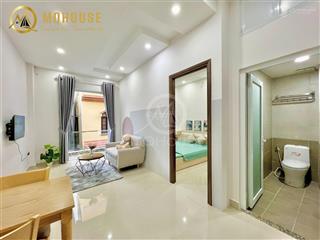 Căn hộ studio  1phòng ngủ bancol ngay khu k300 full nội thất