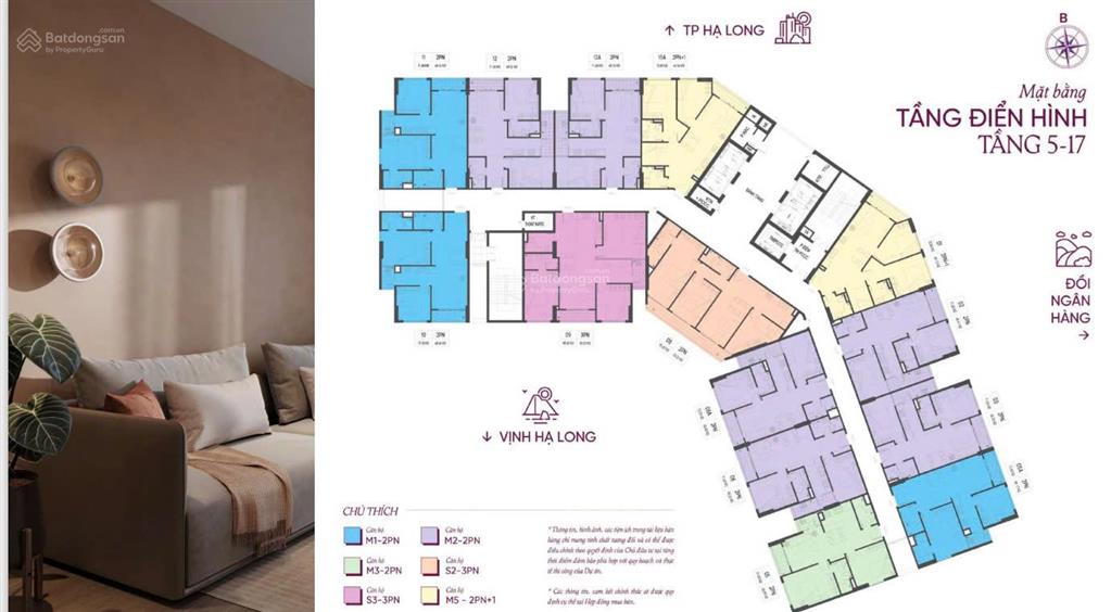 Em xuân bán căn 2pn tại trung tâm thành phố hạ long căn hộ chuẩn nhật nội thất sịn đẹp giá 2tỷ3