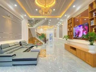 Bình tân, nhà mới 70m2, ngang 5m, dài 14m  3 tầng  giá bán 5,3 tỷ  hương lộ 2  đường nhựa 10m