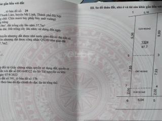 Bán lô đất bìa làng đường ôtô tránh nhau , ngay đường vành đai 4 . giá3xtr/m2