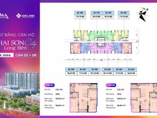 Chính chủ chuyển nhượng căn góc 3pn 96.87m2, tầng đẹp, view hồ dự án khai sơn city  0377 281 ***