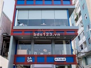 Duy nhất! siêu phẩm mt ba vì  cư xá bắc hải, q.10, 8x28m, hầm + 4 tầng  hđt 5000$, giá 45 tỷ