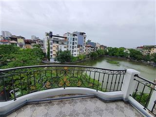 Bán nhà mặt hồ, tt quận hai bà trưng, hn. 130m2, mt 9m, 5 tầng, ô tô tránh, sổ vuông, giá 44,8 tỷ
