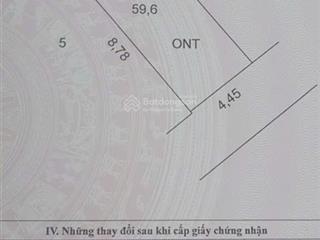 Bán đất  quang minh lô đất hoa hậu trục chính tại tổ 9 tt quang minh. diện tích 59,6m2