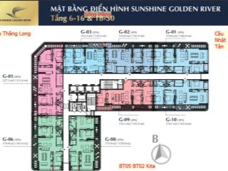 Chung cư cao cấp sunshine golden river chính chủ cần bán căn hộ số 01