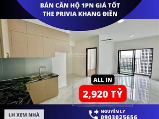 Bán căn hộ 1 phòng ngủ the privia giá siêu tốt. giá 2.920 tỷ (giá 102% gtch, all in thuế phí)