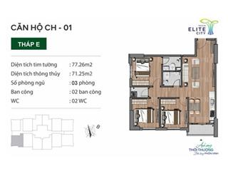 Chỉ với 951 tr sở hữu căn hộ 3pn diện tích 71m2 tại chung cư tecco elite thịnh đán  0902 174 ***