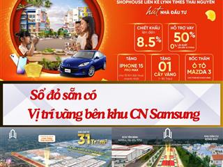 Cơ Hội Vàng Đầu Tư Shophouse Liền Kề Khu CN Samsung - Phổ Yên, Thái Nguyên!