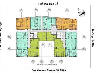 Bán ch 2pn, tầng cao, căn góc, dự án hoàng thành tower 114 mai hắc đế, dt 123.5m2.  0912 779 ***