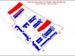 Bán nền góc 2 mặt tiền, khu dân cư chợ cái tàu thượng(đất nền sao mai), thị trấn hội an, chợ mới ag