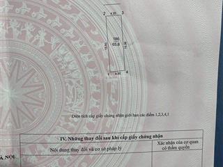 Cc cần bán 65,8 m mt 4,20 nở hậu, ô tô thông thôn đoài xã nam hồng ,đahn vị trí cực đẹp duy nhất