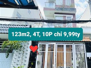 Nhà hẻm oto kd nguyễn văn quỳ, phú thuận quận 7, 120m2*4t, 10pn, 40tr/t, đẹp ở ngay giá 9,99 tỷ