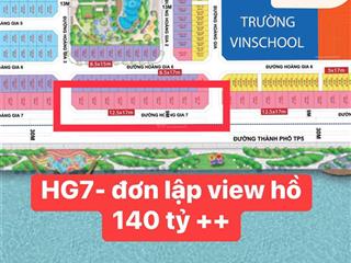 Biệt thự song lập đơn lập view vườn hoa và hồ điều hòa 32 ha vip nhất tại vin cổ loa giá từ 47 tỷ