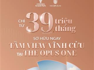 Sở hữu căn hộ sang trọng top 1 vinhomes grand park chỉ 39 triệu/tháng. gọi ngay 0967 839 ***