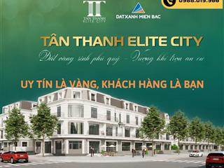 Ra mắt bom tấn đầu tư bđs thành phố công nghiệp - Khu đô thị Tân Thanh Elite City, Công