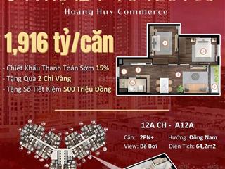 1tỷ916 sở hữu căn hộ cao cấp  hoàng huy commerce  tuấn phong pkd cđt