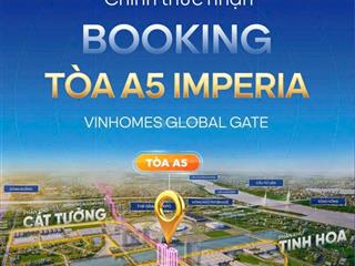 Chính thức nhận booking siêu phẩm cao tầng vinhomes global gate của chủ đầu tư mik