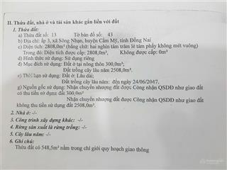 Chính chủ bán 2,8 sào đất có 300 m2 đất thổ cư mặt tiền đường hương lộ 10, ngay cổng sau sân bay .