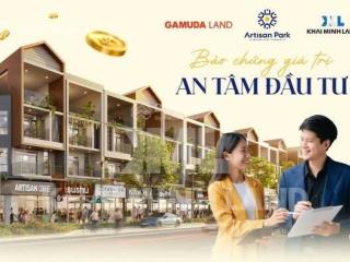 Nhà phố thương mại 2 mặt tiền kinh doanh của gamuda land tại thành phố mới bình dương