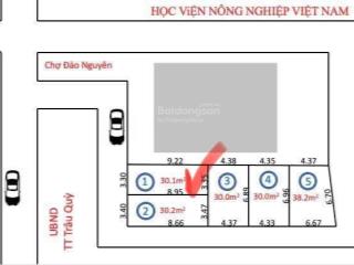 Em chính chủ cần bán gấp 55.5 m2 phố thành trung, thị trấn trâu quỳ, hn. đường ô tô. giá 8.35 tỷ