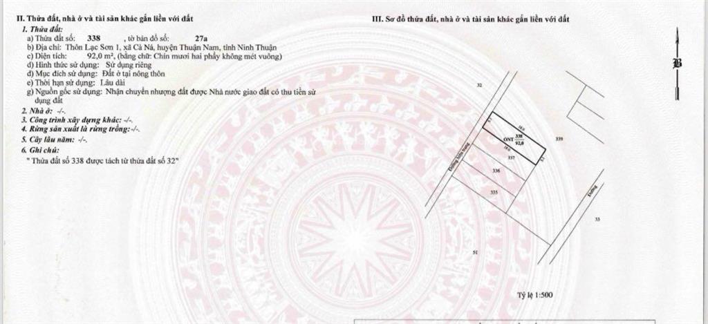 Bán lô đất biển 91m2 ,cách bãi tắm chỉ 200m, giá 11 triệu/m2