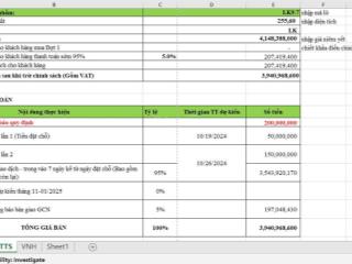 Bán lk9.7 view kênh dự án tân thanh elite