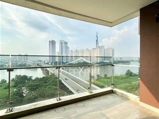 Siêu phẩm 4pn + 1 phòng giúp việc, view trực diện cầu thủ thiêm tại the river, giá 90tr/tháng bp