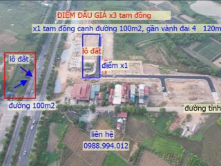 Đất kinh doanh mặt đường 100m, gần vành đai 4 đường 120m. vị trí đắc địa  0988 994 ***