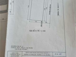 Góc 2mt cù chính lan phường 13, quận tân bình. dt 8.7x18.4m. kc 3 tầng+ sân thượng. giá 31 tỷ tl