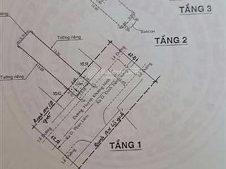 Mt huỳnh khương ninh, p.đa kao, q.1. dt 3.7x15.6m ( cn 57.3m2)nhà 3 tầng + st. giá 21 tỷ tl