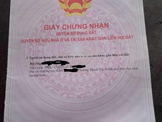 Bán lô đất ở hội an, 2' di chuyển tới phố cổ, mặt tiền đường tiện kinh doanh, có sổ lâu dài