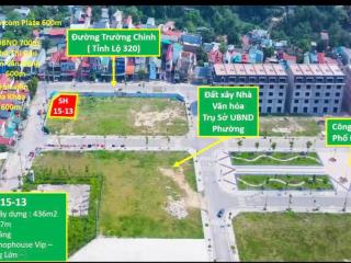 Bán shophouse chính chủ siêu phẩm duy nhất tại âu cơ park city, 18 triệu/m2, 436m2