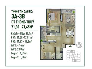 Căn 2pn dt 73m2 dự án fibonan ecopark giá chỉ 3,8 tỷ, quà tặng tân gia 80tr, htls 0% trong 18 tháng