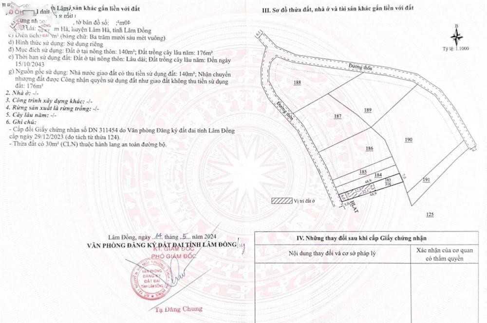 Chỉ 3 tỷ 3 sở hữu ngay lô đất 316m2 tại nam hà, lâm đồng