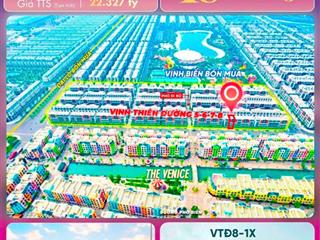 Chính chủ bán shophouse mặt tiền siêu vip vtđ81x ck lên tới 8%, sát vịnh biển bốn mùa paradise bay