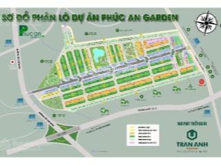 Chính chủ bán lỗ 2 nền đất kdc phúc an garden  dt 75m2, shr, bank hỗ trợ  0932 094 ***