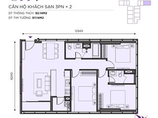 Sở hữu cc căn 92m2, 7.4 tỷ tại ngã tư sở, hàng mới full nội thất, bàn giao 2025, ls 0% 21 tháng