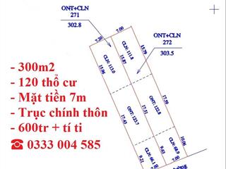 300m2 (120m2 thổ cư) chỉ nhỉnh 600tr tại bắc giang