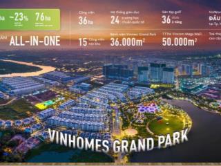 Sở Hữu Ngay Căn Studio Thuộc Phân Khu Cao Cấp Tại Vinhome Grand Park Quận 9 chỉ với 400