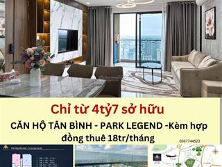 Sở hữu căn hộ park legend tân bình chỉ từ 4.7 tỷ, kèm hợp đồng thuê 1 năm với lợi nhuận 216 triệu