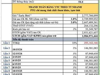 Bán căn be1.2x17 view thoáng vĩnh viễn 2pn 55m2 tòa be1 giá rẻ nhất thị trường  0988 425 ***