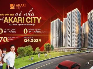 Căn hộ akari city nam long mặt tiền võ văn kiệt, 2pn  2wc, 80m2, giá chỉ 3,2 tỷ