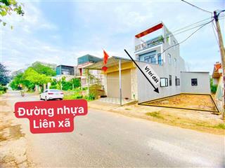 100m full thổ cư, mặt tiền 5m, đường liên xã ở hay kinh doanh đều được.