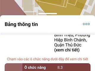 Cô chú mắc nợ cần đi lô đất hiệp bình chánh, thủ đức dt 67m2,giá chỉ một tỷ,bao sang tên công chứng