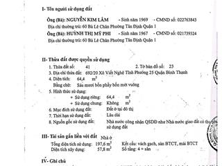 Bán nhà mặt tiền hẻm 6m đường xô viết nghệ tĩnh, phường 25, quận bình thạnh, 4x17m, 3 tầng, 8 tỷ