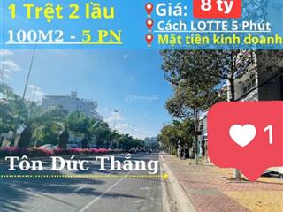 Bán nhà 1 trệt 2 lầu 1 sân thượng mặt tiền tôn đức thắng tp.phan thiết