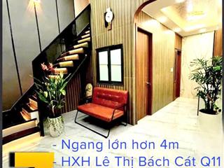 BÁN NHÀ  Q11 - HXH LÊ THỊ BẠCH CÁT - NGANG 4.2M: nhỉnh 3 tỷ- FULL NỘI THẤT. LH: 0933910039